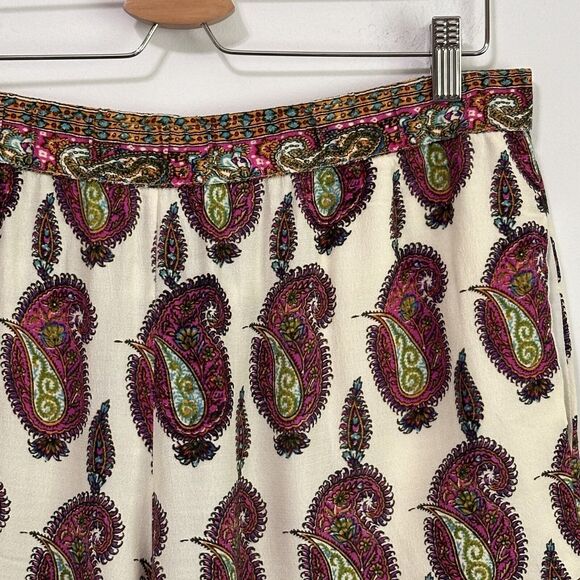 Anthropologie Shorts L ett:twa Floral Paisley Pull On Summer Boho Trendy Party - Picture 3 of 10